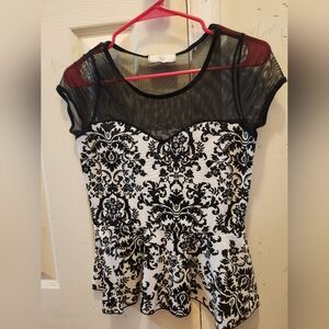 Black and white top